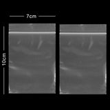 Assorted Sizes & Colors Matte Plastic Zip Lock Bag