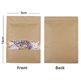 Custom Printed Order: Kraft Mylar Zip Lock Bag w/Clear Window