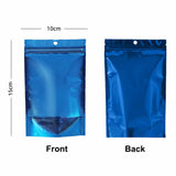 Glossy Clear Front Color Back Mylar Stand Up Pouch with Round Hole 1000PCS/PK