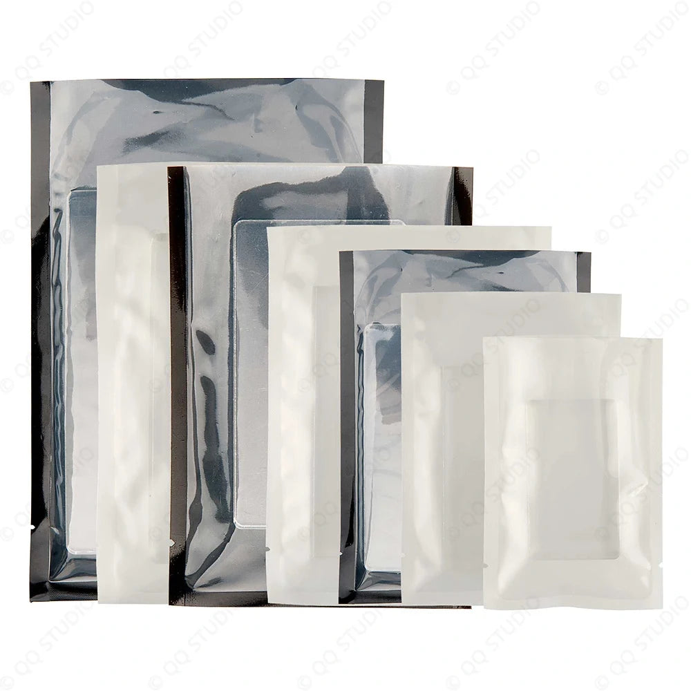 Custom Printed Service: One Side Clear One Side Color Three Side Seal Vacuum Bag