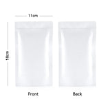 Personalized Custom Print White Kraft Stand Up Pouch - Eco-Friendly Packaging