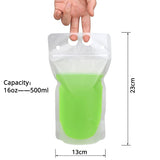 Matte Frosted Heavy Duty No Leakage Stand Up Drinking Pouch For Juice,Drinks with Straws