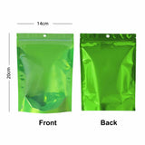 Custom Printed Order: Glossy Clear Front Color Back Mylar Stand Up Pouch with Round Hole 1000PCS/PK