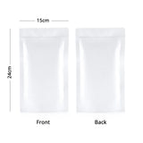 High Class White Kraft Paper Stand Up Pouch