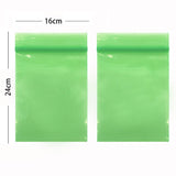 Assorted Sizes & Colors Matte Plastic Zip Lock Bag