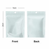 Custom Printed Order: Glossy Clear Front Color Back Stand Up Pouch w/Hole 500PCS