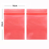 Assorted Sizes & Colors Matte Plastic Zip Lock Bag