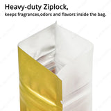 Clear Front Color Back Matte Foil Reclosable Zip Lock Bag
