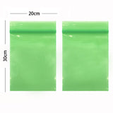 Assorted Sizes & Colors Matte Plastic Zip Lock Bag