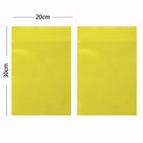 Assorted Sizes & Colors Matte Plastic Zip Lock Bag