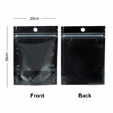 Glossy Clear Front Color Back Mylar Stand Up Pouch with Round Hole 1000PCS/PK