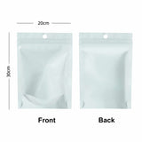 Custom Printed Order: Glossy Clear Front Color Back Stand Up Pouch w/Hole 500PCS