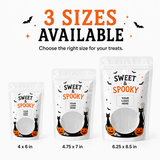 Custom Print Halloween Stand Up Pouch with Clear Window 100pcs/pk