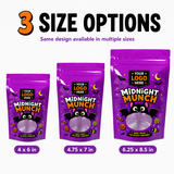 Custom Print Halloween Stand Up Pouch with Clear Window 100pcs/pk