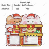 Merry Christmas Design Stand Up Pouch with Clear Window