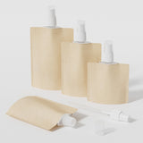 Eco-friendly Kraft Paper Spray Bottle Pouch Portable Cosmetic Containers 30ml&50ml&100ml