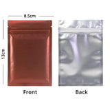 Clear Front Color Back Matte Foil Reclosable Zip Lock Bag