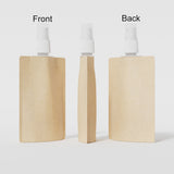 Custom Printed Service: Eco-friendly Kraft Paper Spray Bottle Pouch Portable Cosmetic Containers 30ml&50ml&100ml