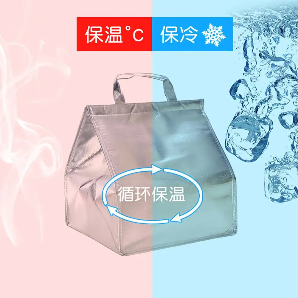 Custom Printed Order: Non Woven Insulated Thermal Bag/Aluminium Foam Cooler Bags Takeaway bags with Strong Velcro Tape