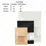 High Quality Kraft Paper Zip Lock Bag with Windows