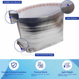3mm Foil Three-dimensional Insulated Thermal Bag with Self-seal Lip Adhesive Tape Frozen Bag