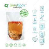 #155-01 Food-Grade Clear Stand Up Pouch for Herbs - Preserving Freshness 100PCS/PK
