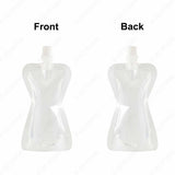 Clear Glossy Nylon Stand Up Spout Pouch with Funnel Free Gift