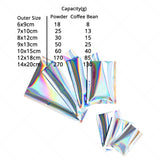 Wholesale Matte Holographic Silver Three Side Seal Pouch
