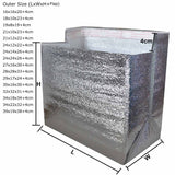 3mm Foil Three-dimensional Insulated Thermal Bag with Self-seal Lip Adhesive Tape Frozen Bag