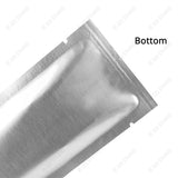 Exquisite Custom Printed Aluminium Foil Clear Silver Three Side Seal Sachet