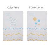 Custom Printed Service: Three Side Seal Mylar Pouch w/Colorful Wave Printing