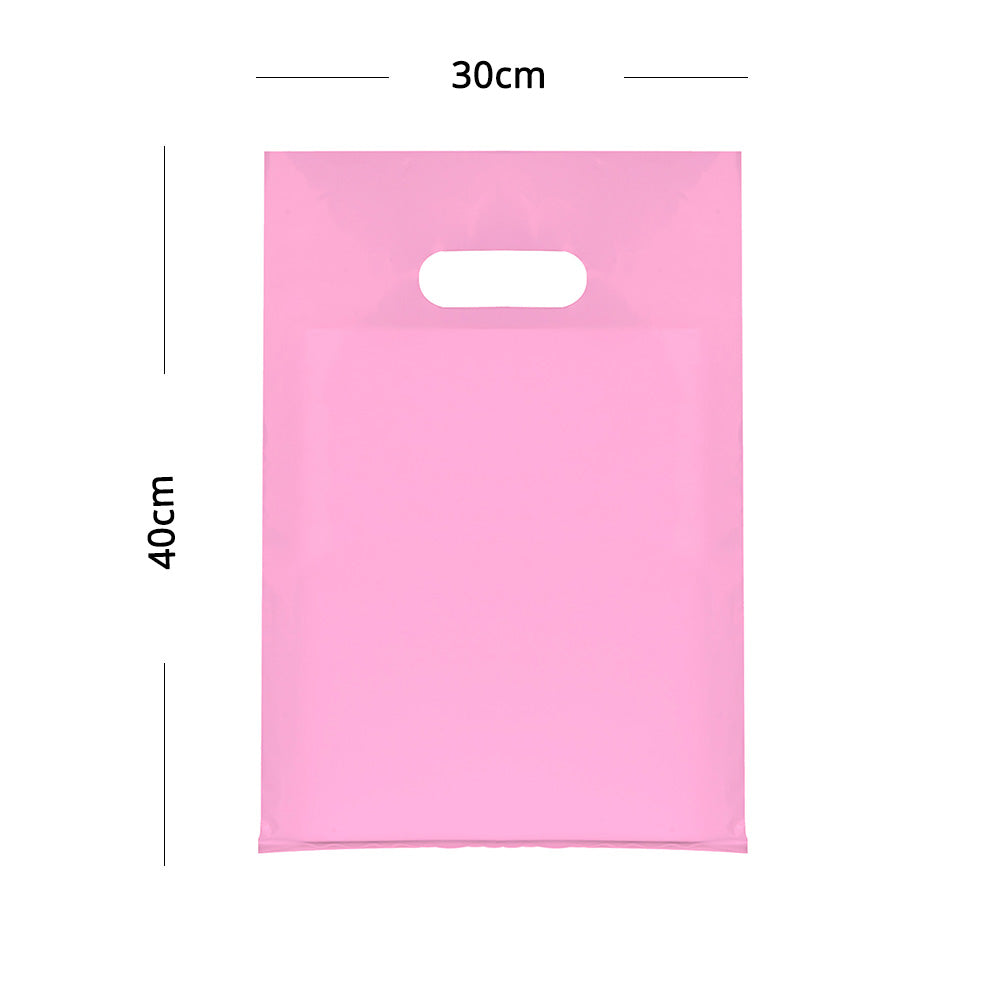 Custom Printed Service: Recyclable LDPE Die Cut Handle Shopping Bags