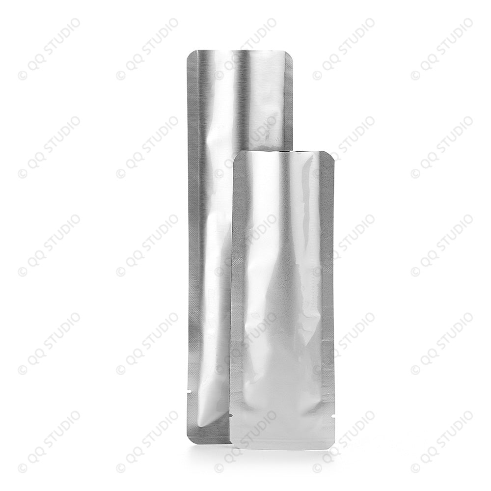 Custom Printed Service: Aluminium Foil Three Side Seal Pouch Silver Sachet