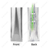 Clear Front Silver Back Aluminium Foil Three Side Seal Sachet
