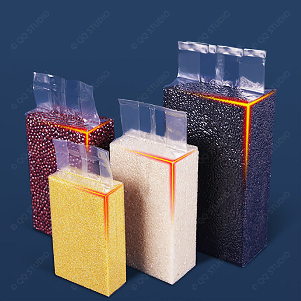 Strong Seal PA/PE Back Seal Side Gusset Vacuum Rice Pouch