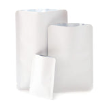 White Kraft Paper Silver Inner Three Side Seal Pouch