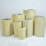 Eco-friendly Freezer Safe Kraft Paper Foil Inner Surface Lamination Stand Up Pouch